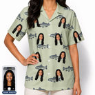 Women's Gill Giggles Custom Face Hawaiian Shirt