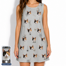 Women's Tombstone Tango Custom Cat Face Tank Dress