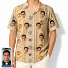 Men's Webbed Bones Custom Face Hawaiian Shirt