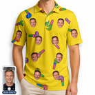 Men's Blowout Bonanza Custom Face Polo Shirt