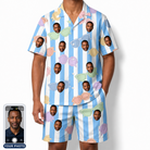 Men's Papa Polarizers Custom Face Shirt & Shorts Set