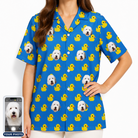 Women's Bark Bath Custom Dog Face Hawaiian Shirt
