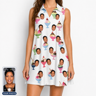 Women's Wishful Scoops Custom Face V-Neck Dress
