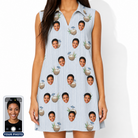 Women's Rum Reverie Custom Face V-Neck Dress