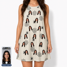 Women's Spooky Spinners Custom Face Tank Dress