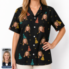 Women's Hooray Hats Custom Face Hawaiian Shirt