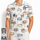 Men's Dreamy Dens Custom Cat Face Polo Shirt