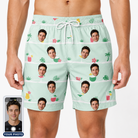 Men's Margarita Mayhem Custom Face Beach Shorts