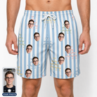 Men's Fizz Towers Custom Face Beach Shorts