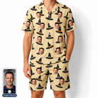 Men's Coven Couture Custom Face Shirt & Shorts Set