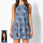 Women's Flamingo Fever Custom Face Tank Dress
