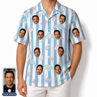 Men's Dolphin Dazzle Custom Face Hawaiian Shirt