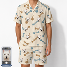 Men's Knotty Companions Custom Dog Face Shirt & Shorts Set