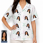 Women's Swing Symphony Custom Face Hawaiian Shirt