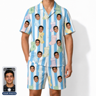Men's Mantel Munchkins Custom Face Shirt & Shorts Set
