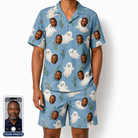 Men's Wisp Whimsy Custom Face Shirt & Shorts Set