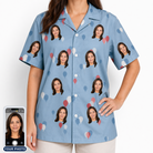 Women's Betsy Bounce Custom Face Hawaiian Shirt