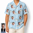 Men's Tuna Tactics Custom Face Hawaiian Shirt