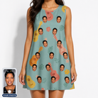 Women's Hula Harmonics Custom Face Tank Dress