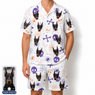 Men's Skull Shuffle Custom Dog Face Shirt & Shorts Set