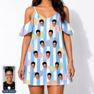 Women's Papa Polarizers Custom Face Off-Shoulder Dress