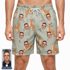 Men's Hoof Hootenanny Custom Face Beach Shorts