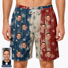 Men's Crystal Cascade Custom Face Beach Shorts