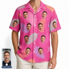 Men's Swaying Sweethearts Custom Face Hawaiian Shirt