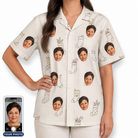 Women's Santa Satchels Custom Face Hawaiian Shirt