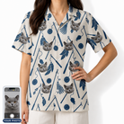 Women's Catnip Kinetics Custom Cat Face Hawaiian Shirt