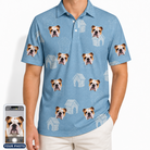 Men's Pooch Porches Custom Dog Face Polo Shirt