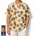 Men's Gift Glee Custom Face Hawaiian Shirt