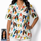 Women's Tulle Tumble Custom Face Hawaiian Shirt