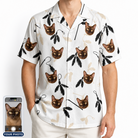 Men's Clawful Feathers Custom Cat Face Hawaiian Shirt