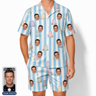 Men's Mausoleum Mirth Custom Face Shirt & Shorts Set