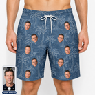 Men's Blossom Bounce Custom Face Beach Shorts