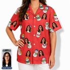 Women's Polar Pantomime Custom Face Hawaiian Shirt