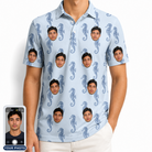 Men's Bridle Bubbles Custom Face Polo Shirt