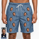 Men's Porchlight Punks Custom Face Beach Shorts