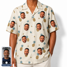 Men's Ananas Afterglow Custom Face Hawaiian Shirt