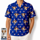 Men's Canine Confetti Custom Dog Face Hawaiian Shirt