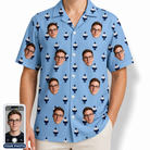 Men's Sprinkle Scoops Custom Face Hawaiian Shirt