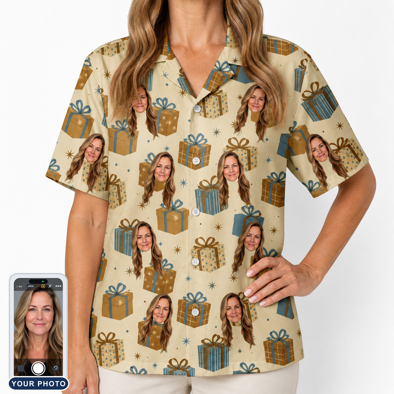 Women's Gift Glee Custom Face Hawaiian Shirt