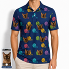 Men's Yarn Yowls Custom Cat Face Polo Shirt