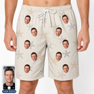 Men's Aster Drift Custom Face Beach Shorts
