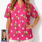 Women's Tiered Tease Custom Face Hawaiian Shirt