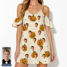 Women's Ember Eyes Custom Face Off-Shoulder Dress