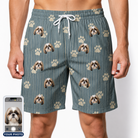 Men's Muzzle Marks Custom Dog Face Beach Shorts