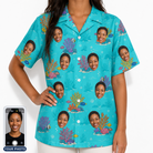 Women's Anemone Amour Custom Face Hawaiian Shirt