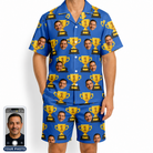 Men's Number One Custom Face Shirt & Shorts Set